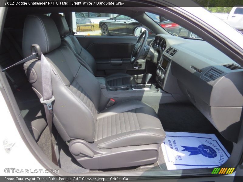 Bright White / Dark Slate Gray 2012 Dodge Challenger R/T Classic