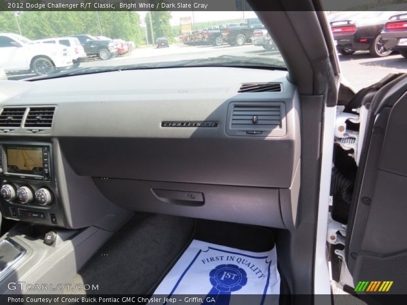 Bright White / Dark Slate Gray 2012 Dodge Challenger R/T Classic