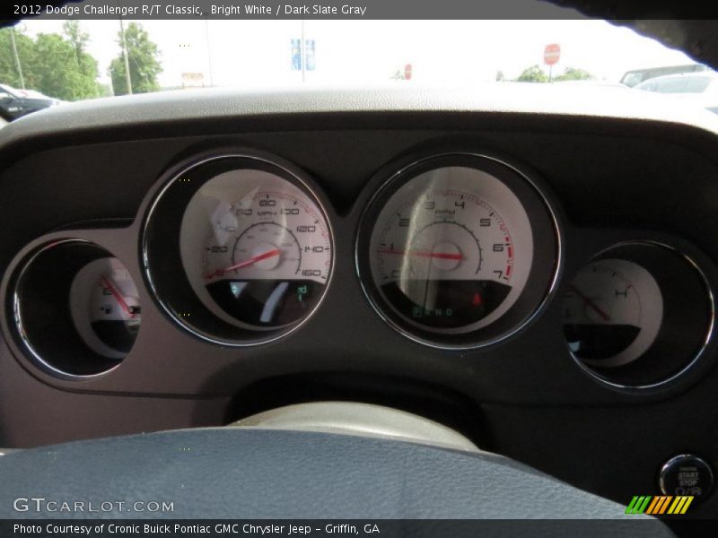 Bright White / Dark Slate Gray 2012 Dodge Challenger R/T Classic
