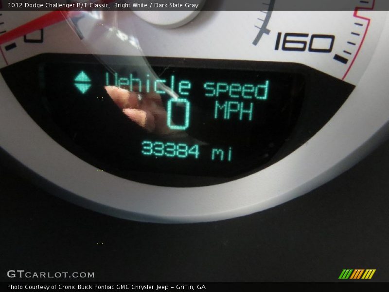 Bright White / Dark Slate Gray 2012 Dodge Challenger R/T Classic