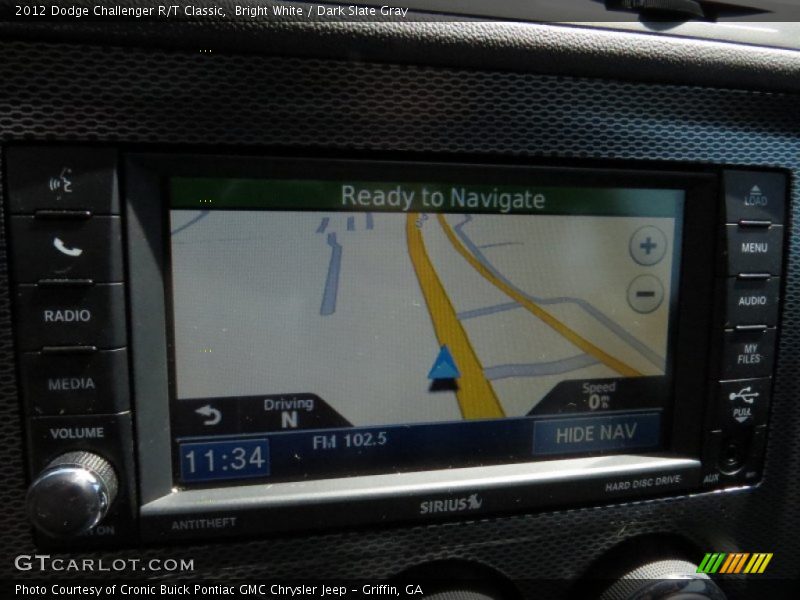 Bright White / Dark Slate Gray 2012 Dodge Challenger R/T Classic