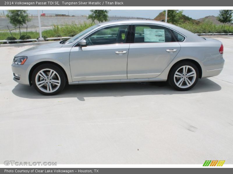 Tungsten Silver Metallic / Titan Black 2014 Volkswagen Passat TDI SE