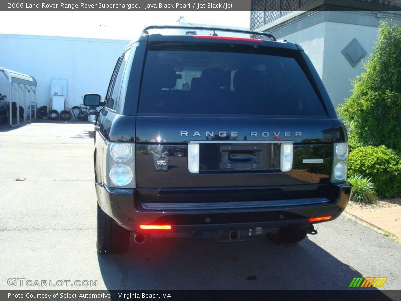 Java Black Pearl / Jet Black/Jet 2006 Land Rover Range Rover Supercharged