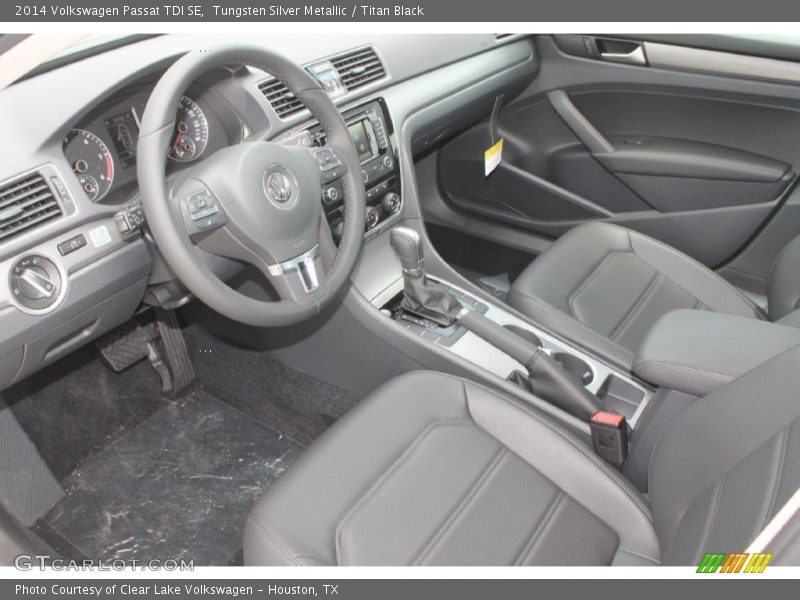 Tungsten Silver Metallic / Titan Black 2014 Volkswagen Passat TDI SE