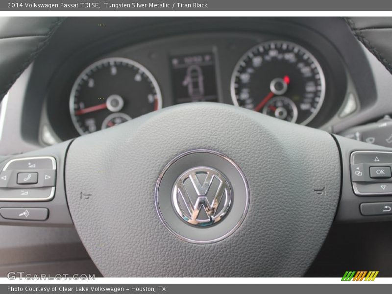Tungsten Silver Metallic / Titan Black 2014 Volkswagen Passat TDI SE