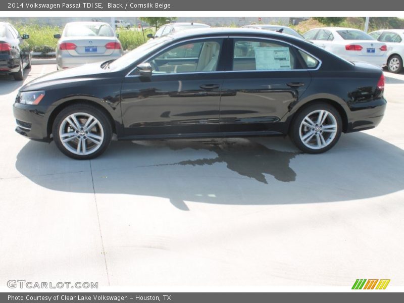 Black / Cornsilk Beige 2014 Volkswagen Passat TDI SE