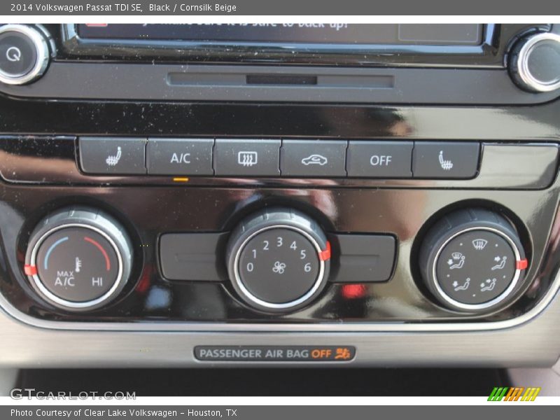 Black / Cornsilk Beige 2014 Volkswagen Passat TDI SE