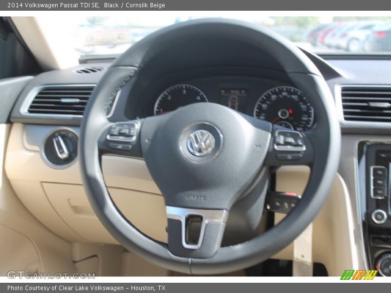 Black / Cornsilk Beige 2014 Volkswagen Passat TDI SE