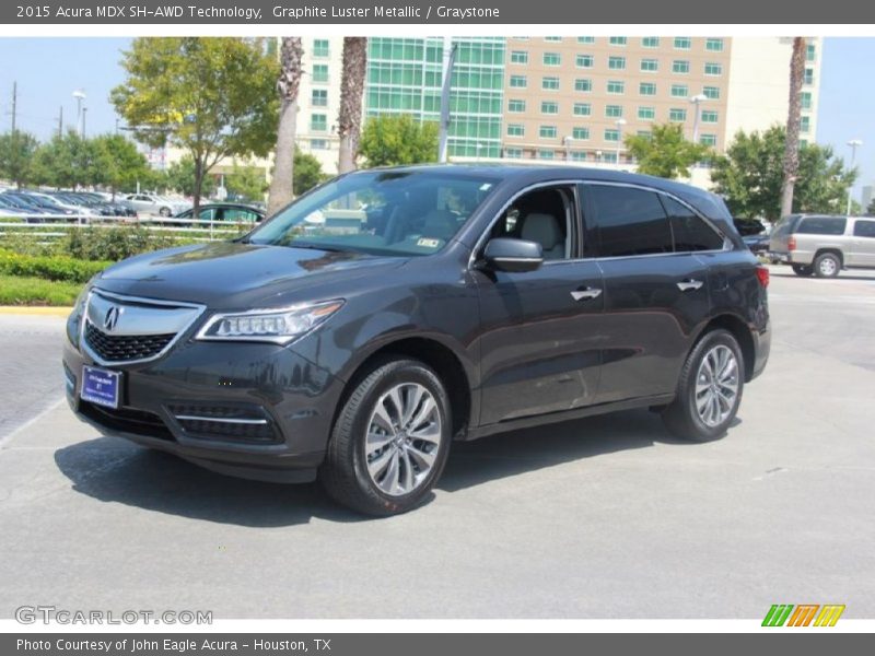 Graphite Luster Metallic / Graystone 2015 Acura MDX SH-AWD Technology