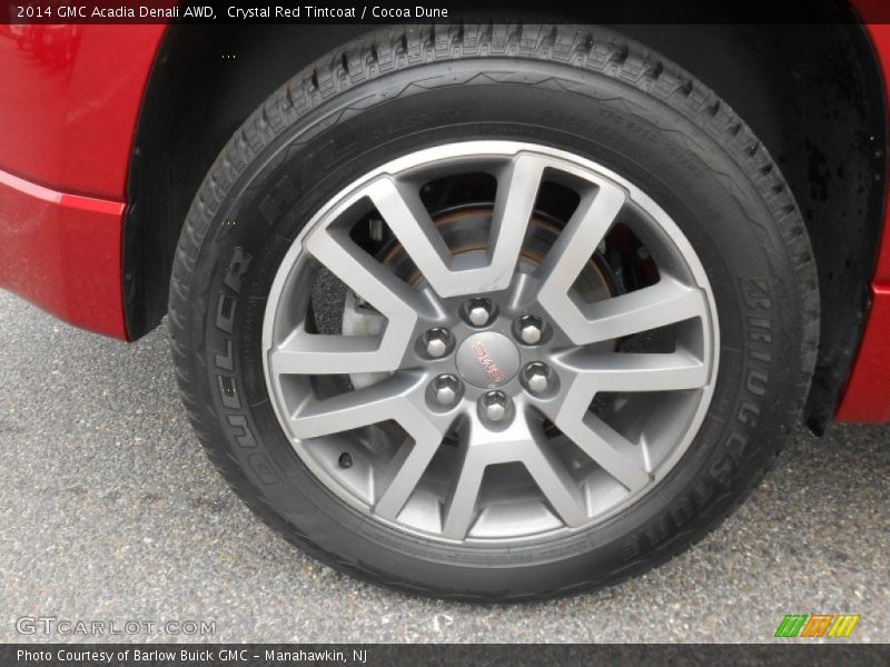 Crystal Red Tintcoat / Cocoa Dune 2014 GMC Acadia Denali AWD