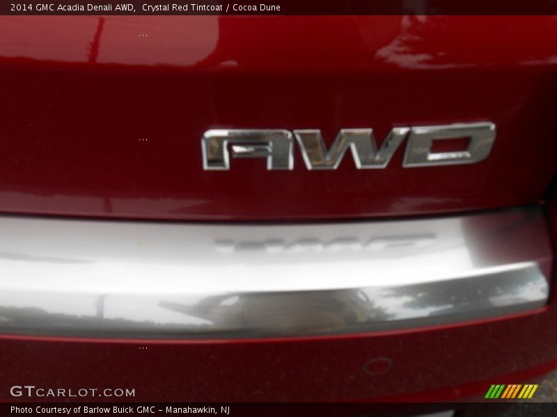 Crystal Red Tintcoat / Cocoa Dune 2014 GMC Acadia Denali AWD