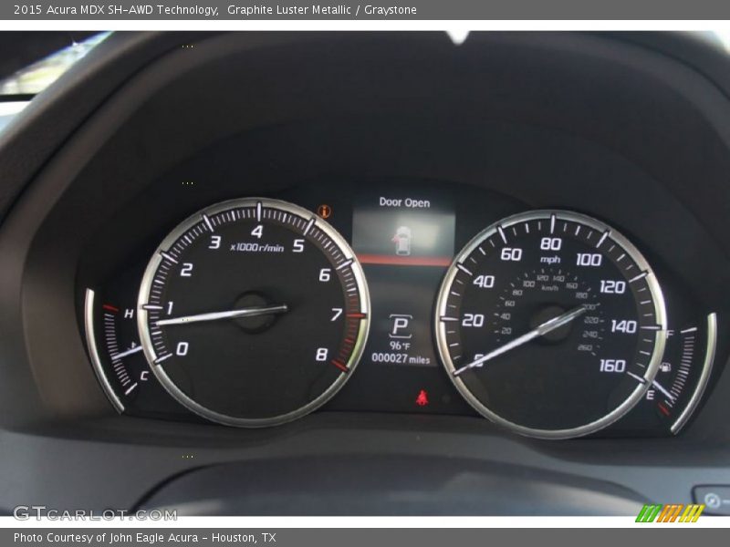 Graphite Luster Metallic / Graystone 2015 Acura MDX SH-AWD Technology
