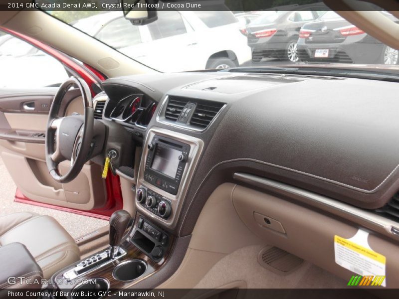 Crystal Red Tintcoat / Cocoa Dune 2014 GMC Acadia Denali AWD