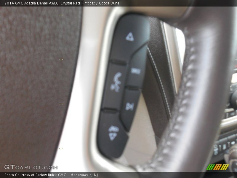 Crystal Red Tintcoat / Cocoa Dune 2014 GMC Acadia Denali AWD