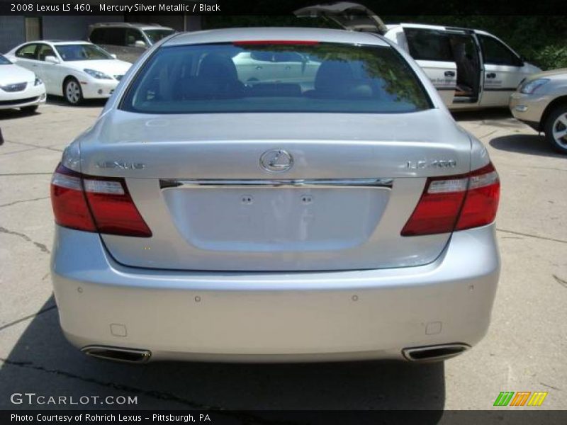 Mercury Silver Metallic / Black 2008 Lexus LS 460