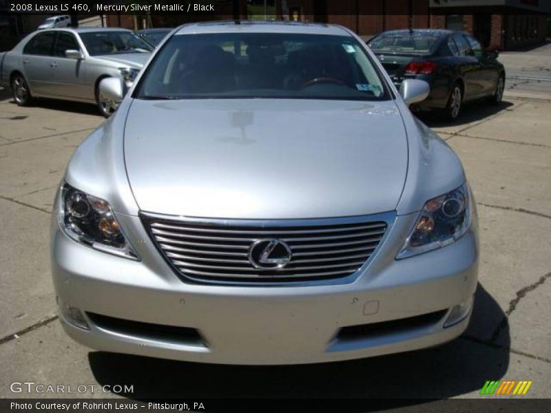 Mercury Silver Metallic / Black 2008 Lexus LS 460