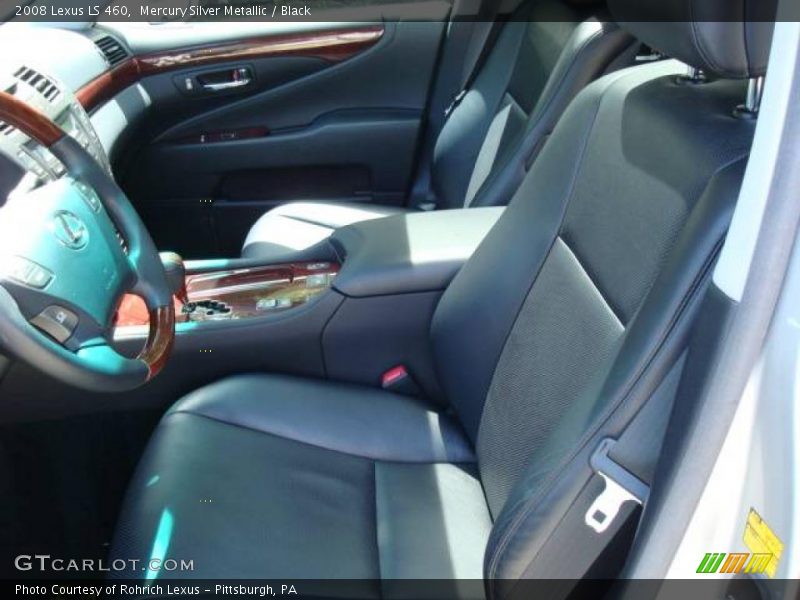 Mercury Silver Metallic / Black 2008 Lexus LS 460