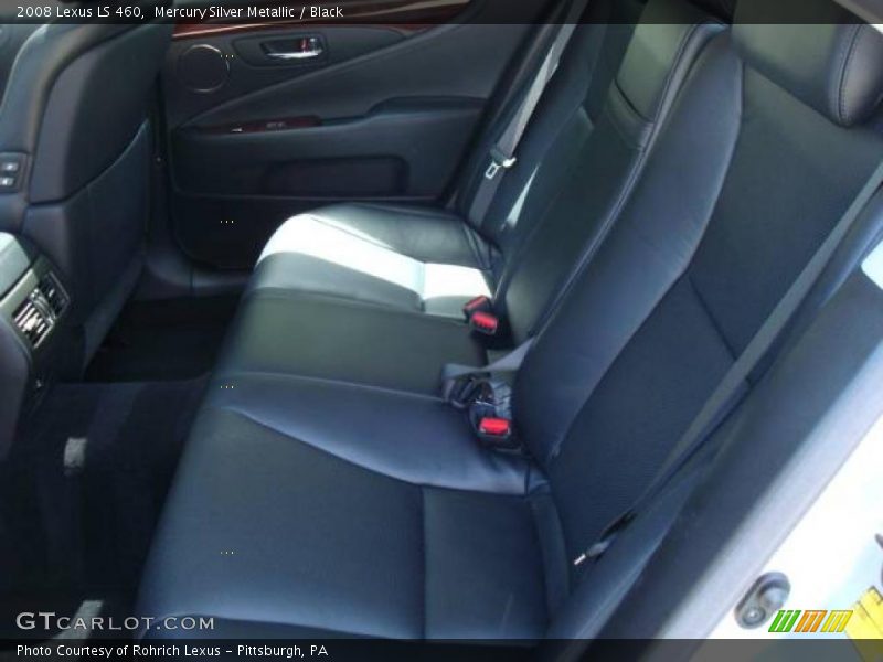 Mercury Silver Metallic / Black 2008 Lexus LS 460