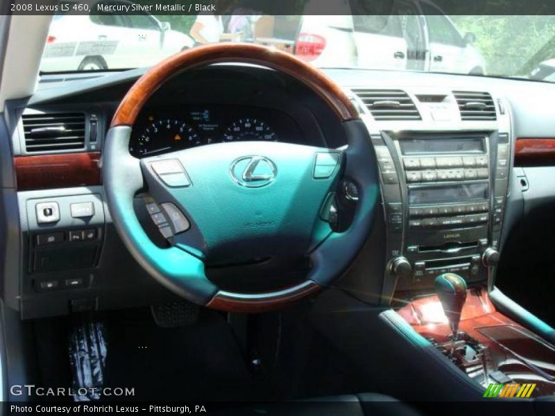 Mercury Silver Metallic / Black 2008 Lexus LS 460