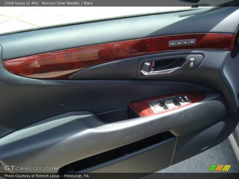 Mercury Silver Metallic / Black 2008 Lexus LS 460