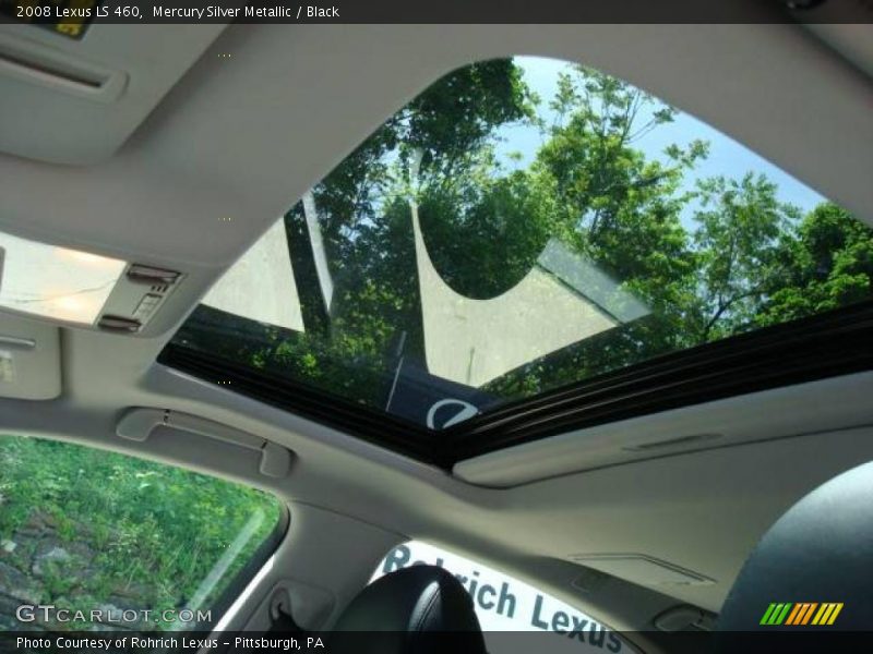 Mercury Silver Metallic / Black 2008 Lexus LS 460