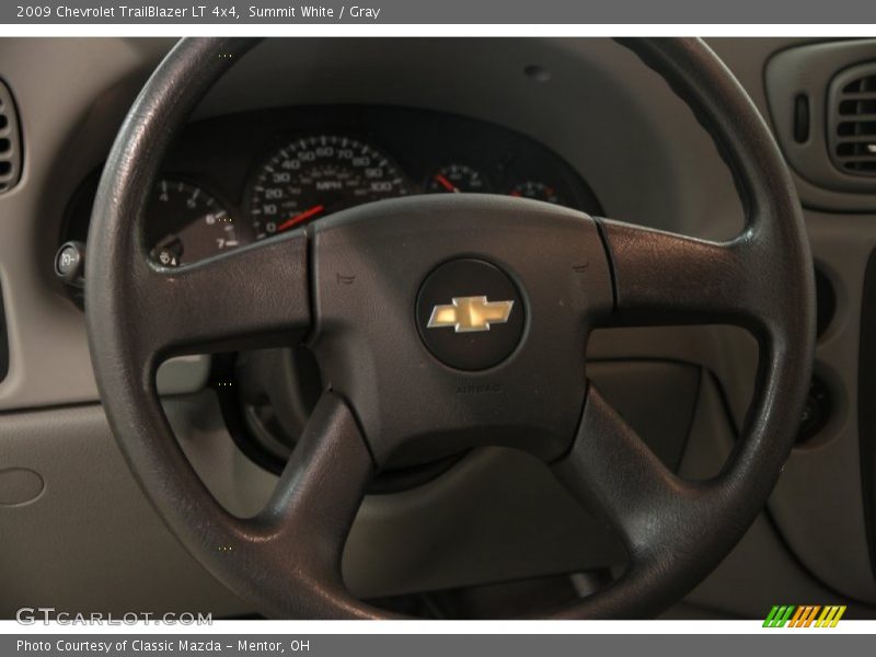 Summit White / Gray 2009 Chevrolet TrailBlazer LT 4x4
