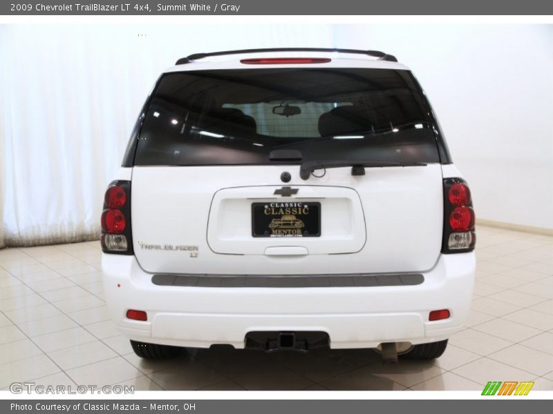 Summit White / Gray 2009 Chevrolet TrailBlazer LT 4x4