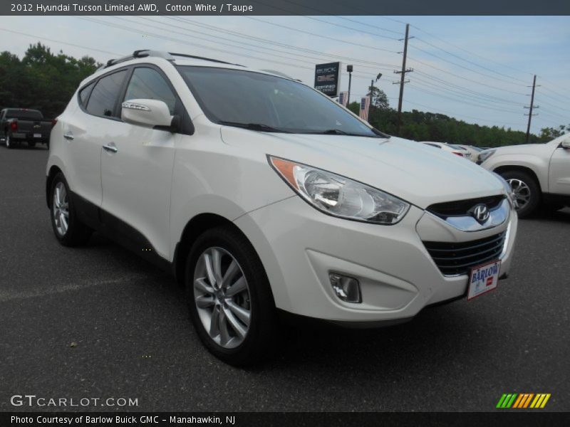 Cotton White / Taupe 2012 Hyundai Tucson Limited AWD