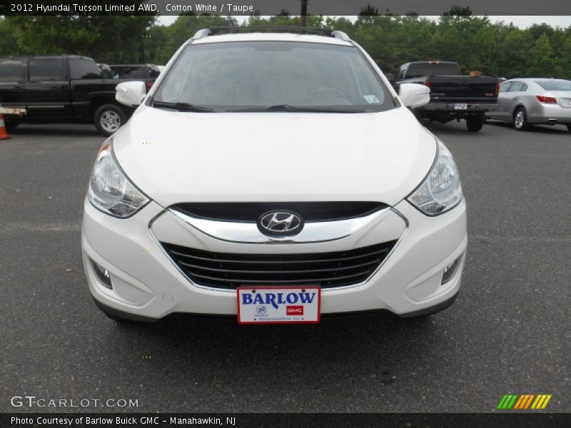 Cotton White / Taupe 2012 Hyundai Tucson Limited AWD