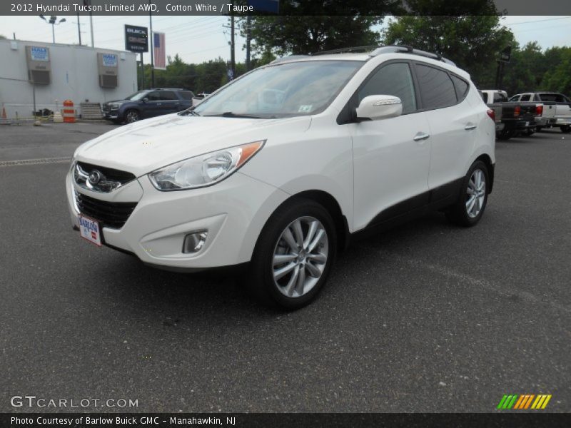 Cotton White / Taupe 2012 Hyundai Tucson Limited AWD
