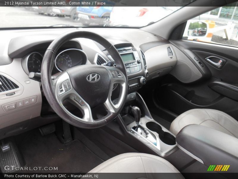 Cotton White / Taupe 2012 Hyundai Tucson Limited AWD
