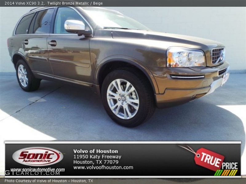 Twilight Bronze Metallic / Beige 2014 Volvo XC90 3.2