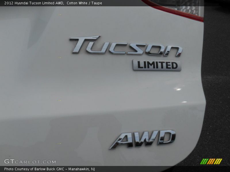 Cotton White / Taupe 2012 Hyundai Tucson Limited AWD