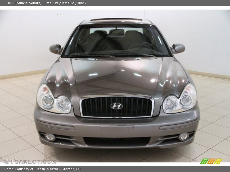 Slate Gray Metallic / Black 2003 Hyundai Sonata
