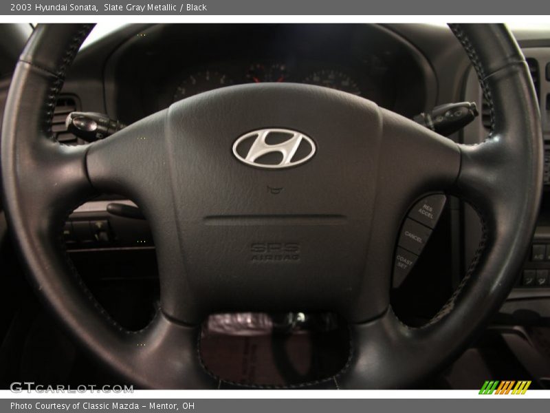 Slate Gray Metallic / Black 2003 Hyundai Sonata