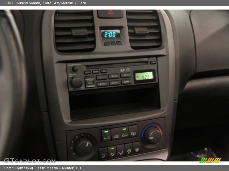 Slate Gray Metallic / Black 2003 Hyundai Sonata