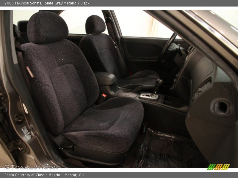 Slate Gray Metallic / Black 2003 Hyundai Sonata