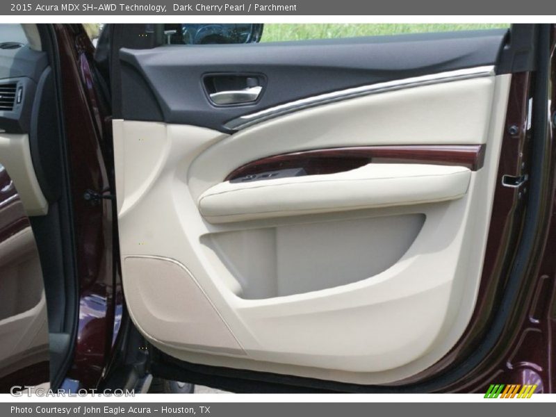 Dark Cherry Pearl / Parchment 2015 Acura MDX SH-AWD Technology