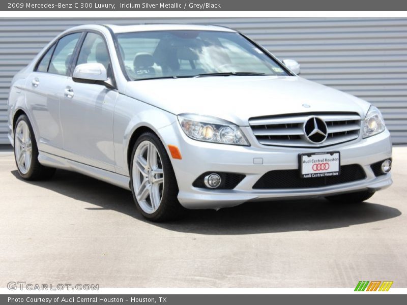 Iridium Silver Metallic / Grey/Black 2009 Mercedes-Benz C 300 Luxury