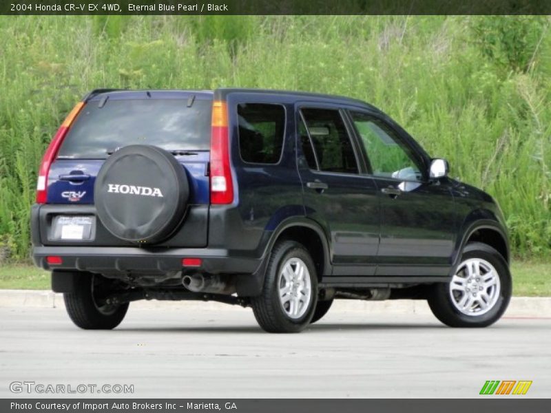 Eternal Blue Pearl / Black 2004 Honda CR-V EX 4WD