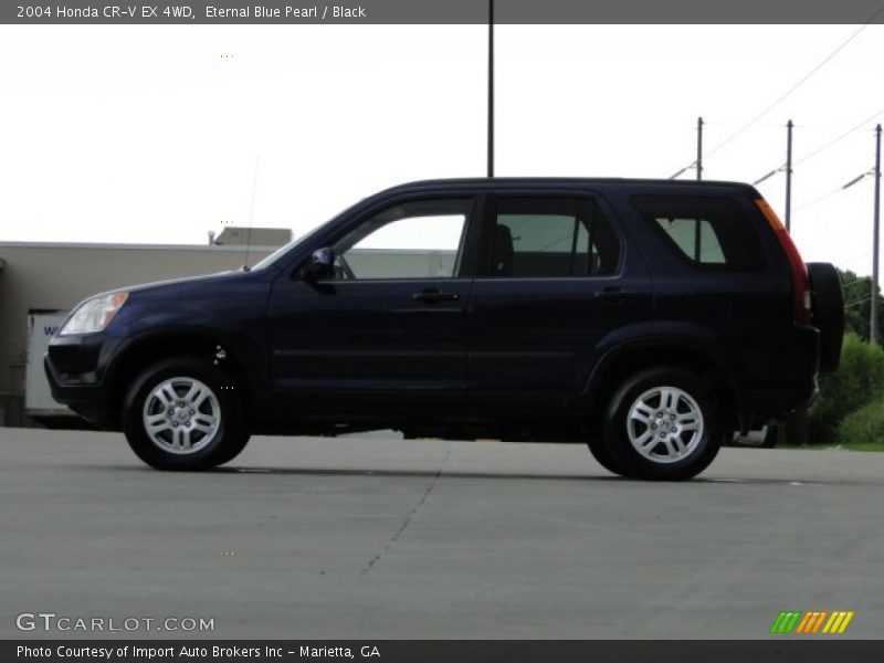 Eternal Blue Pearl / Black 2004 Honda CR-V EX 4WD