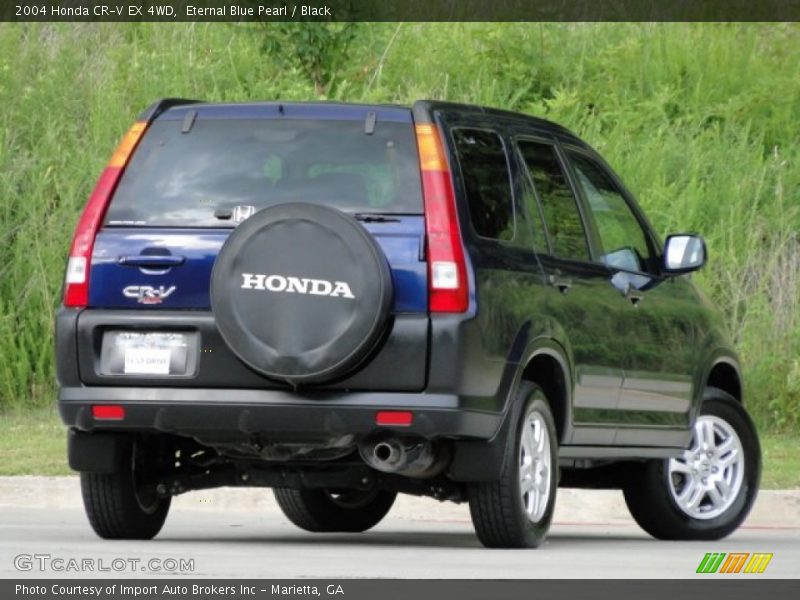 Eternal Blue Pearl / Black 2004 Honda CR-V EX 4WD