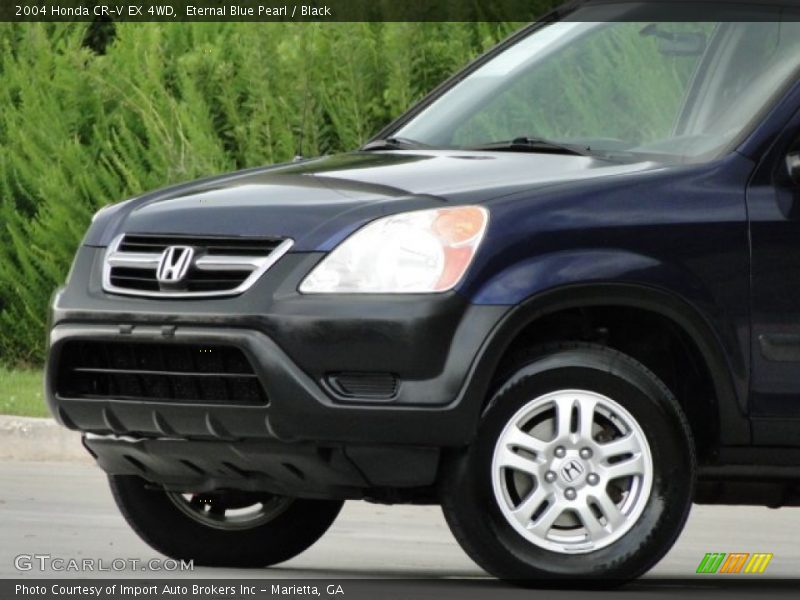 Eternal Blue Pearl / Black 2004 Honda CR-V EX 4WD