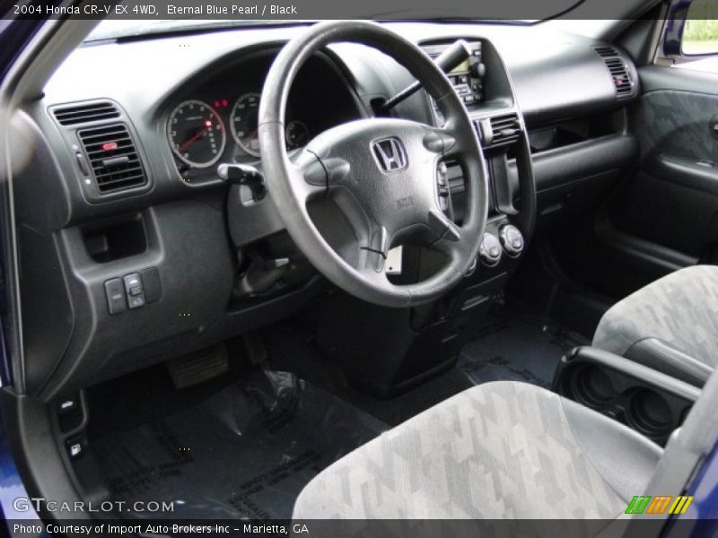 Eternal Blue Pearl / Black 2004 Honda CR-V EX 4WD