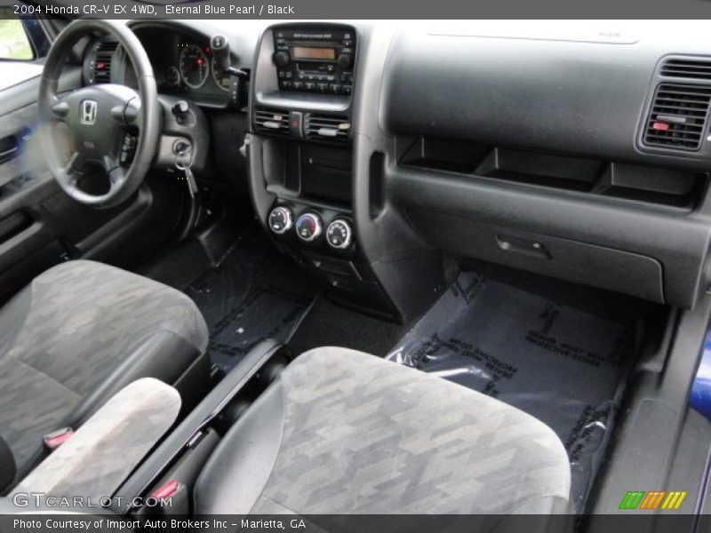 Eternal Blue Pearl / Black 2004 Honda CR-V EX 4WD