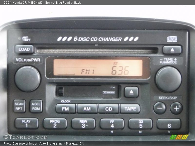 Eternal Blue Pearl / Black 2004 Honda CR-V EX 4WD