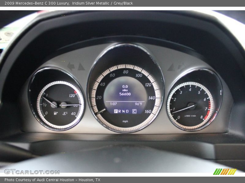 Iridium Silver Metallic / Grey/Black 2009 Mercedes-Benz C 300 Luxury