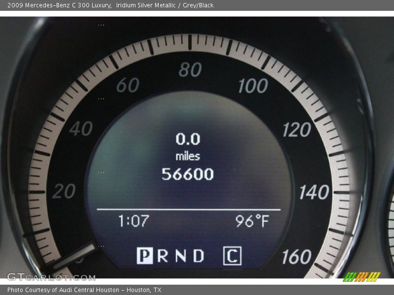 Iridium Silver Metallic / Grey/Black 2009 Mercedes-Benz C 300 Luxury