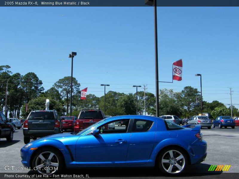 Winning Blue Metallic / Black 2005 Mazda RX-8