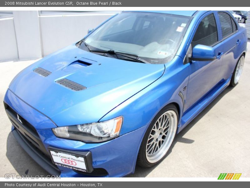 Octane Blue Pearl / Black 2008 Mitsubishi Lancer Evolution GSR
